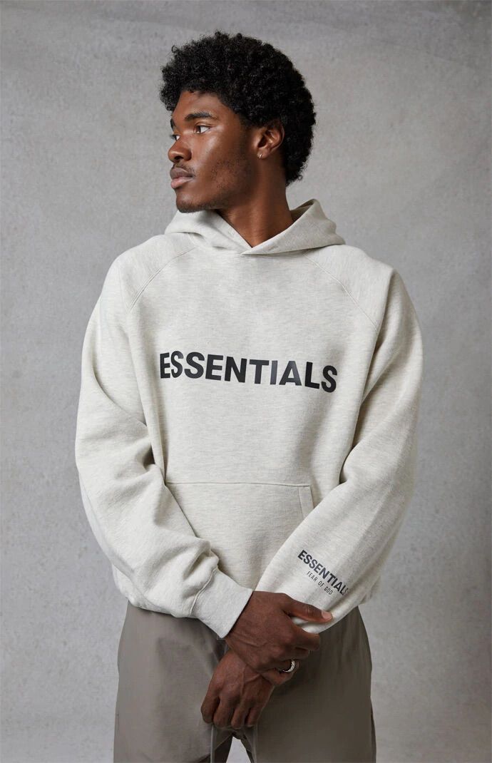 FEAR OF GOD Essentials 3D Silicon Applique Hoodies